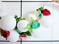 The Family Home Blog Flower Balloon Garland